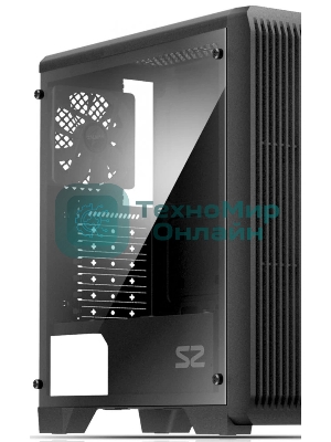 Компьютерный корпус Zalman S2 черный без БП ATX 2x120мм 2xUSB 2.0 1xUSB 3.0 audio bott PSU