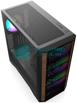 Компьютерный корпус без блока питания Case Raijintek AGOS MAX-MS4, Midi-Tower, TG, 4x140мм ARGB, 2xUSB 3.0 + 1xUSB Type-C, E-ATX, ATX, mATX, mITX черный