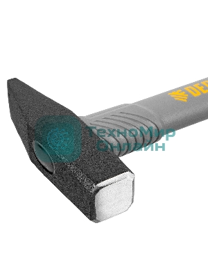 Молоток слесарный Denzel 500 г, кованый, фибергласовая рукоятка c TPR покрытием