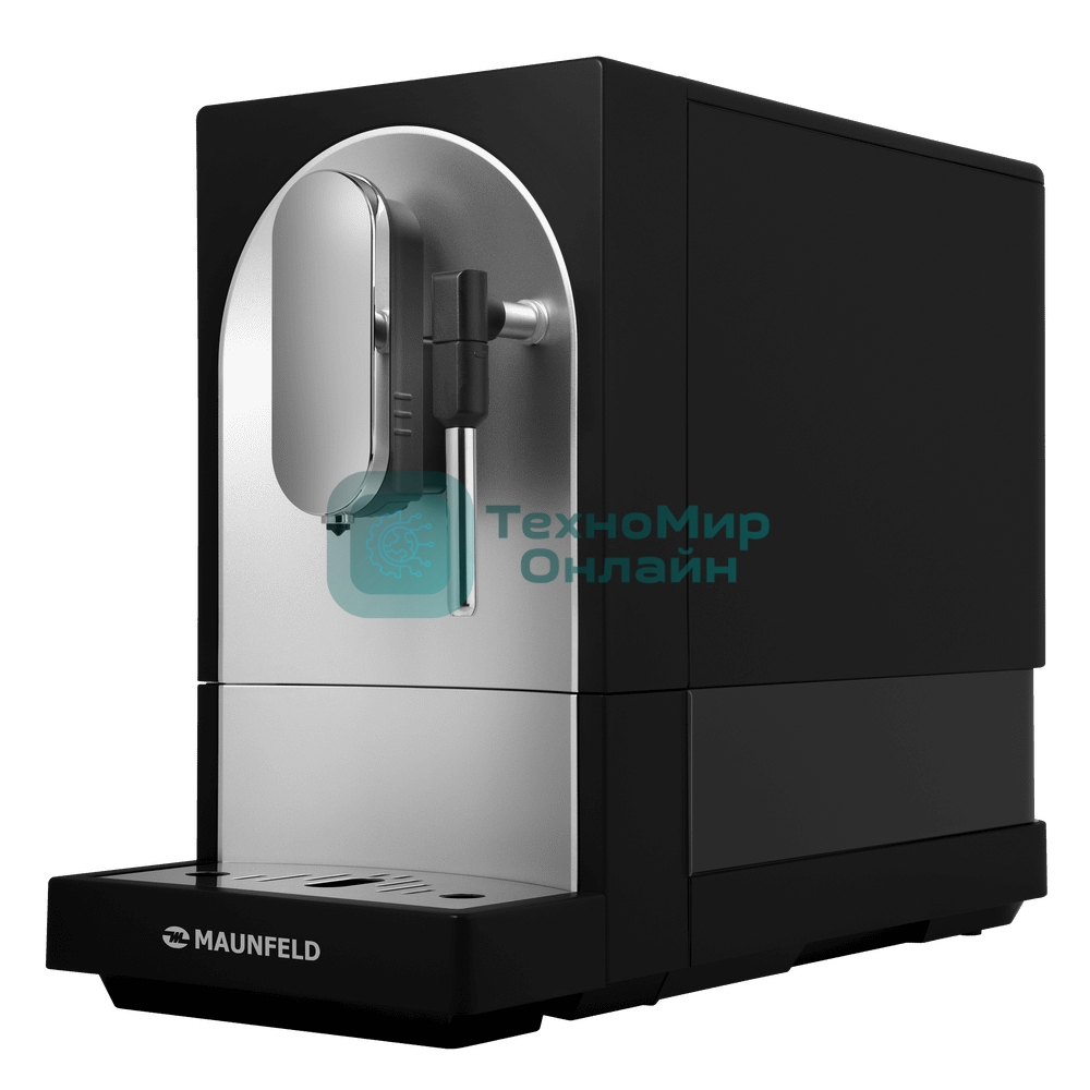 Кофемашина автоматическая Maunfeld MF-A7021BK черный, исп. кофе - зерновой, 1,1 л, 1470 Вт, 19 бар