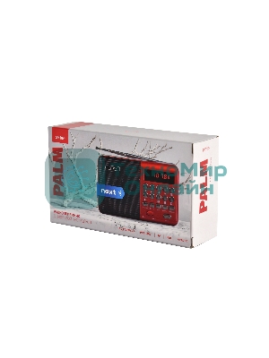 Радиоприемник PERFEO (PF_D0565) PALM, красный