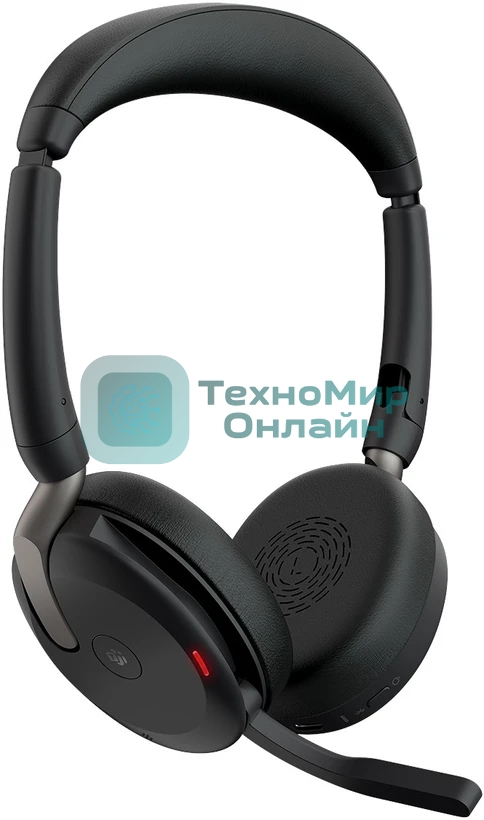 Гарнитура Jabra Evolve2 65 Flex чёрный, беспроводная, Bluetooth, до 32 ч