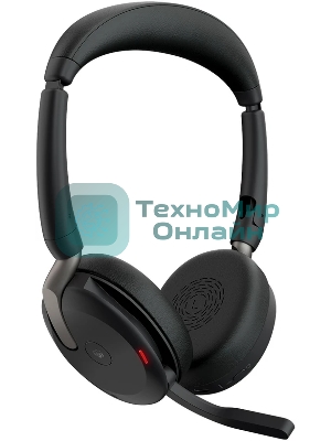 Гарнитура Jabra Evolve2 65 Flex чёрный, беспроводная, Bluetooth, до 32 ч