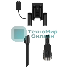 Пылесос вертикальный Grundig VCP 7330 черный/бордовый, питание от аккумулятора, 100 Вт, уборка сухая, пылесборник 0.7 л