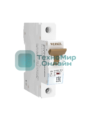 Автоматический выключатель Werkel 1P  6 A  C  4,5 kА W901P064