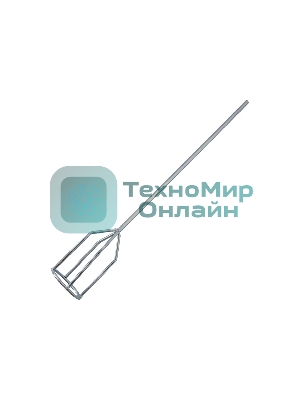 Миксер для гипсовых смесей Denzel, 80 х 530 мм, оцинкованный, шестигранный хвостовик 8 мм