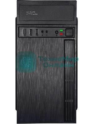 Компьютерный корпус KingPrice KPCC-MN210 черный без БП mATX 1x80мм 2x120мм 2xUSB 2.0 audio