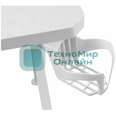 Стол игровой Defender Infinity RGb, подвес круж+гарн., бел, 120 5