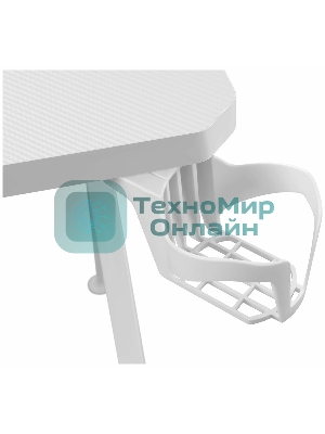 Стол игровой Defender Infinity RGb, подвес круж+гарн., бел, 120 5