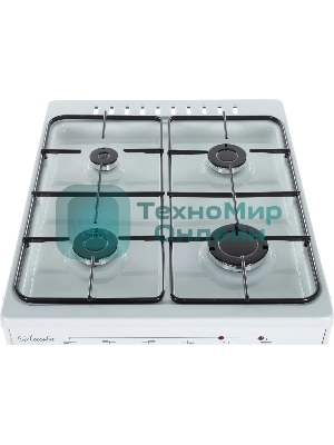 Плита комбинированная Лысьва ЭГ 401 СТ-2у белый, конфорок 4 газовых, духовка 57 л, 50 см x 85 см x 60 см (без крышки)