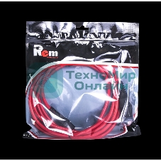 Шнур питания с фиксатором REM IEC 60320 C13/IEC 60320 C14, 10 А/250 В (3 * 1,0), длина 1,8 м, красный R-10-Cord-C13-C14-1.8-Red