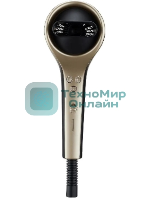 Фен BQ HD1211M черный/золотой, 1800 Вт, ионизация