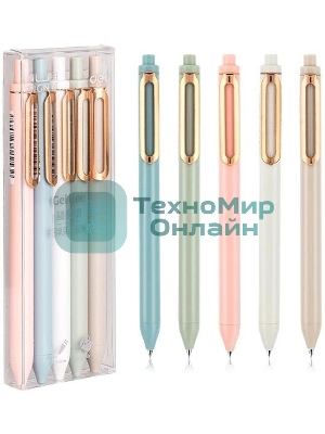 Набор ручек гелевых Deli NS572 (5шт) линия 0.5мм