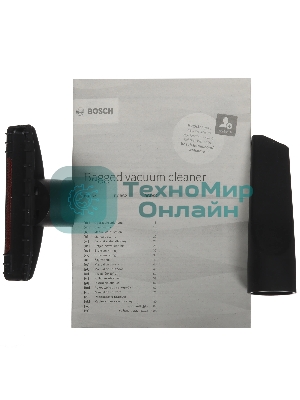 Пылесос Bosch BGBS2LB1 черный, 600 Вт, уборка сухая, пылесборник мешок 3.5 л