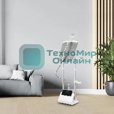 Отпариватель Kitfort КТ-9122 белый/серый, 1800 Вт, 35 г/мин, 2400 мл