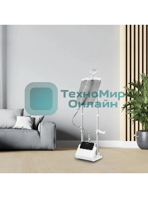 Отпариватель Kitfort КТ-9122 белый/серый, 1800 Вт, 35 г/мин, 2400 мл