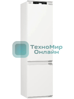 Встраиваемый холодильник Gorenje NRKI519141 белый двухкамерный 207/68 л морозилка снизу, No Frost
