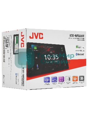 Автомагнитола JVC KW-M560BT, 2 DIN, 6.8