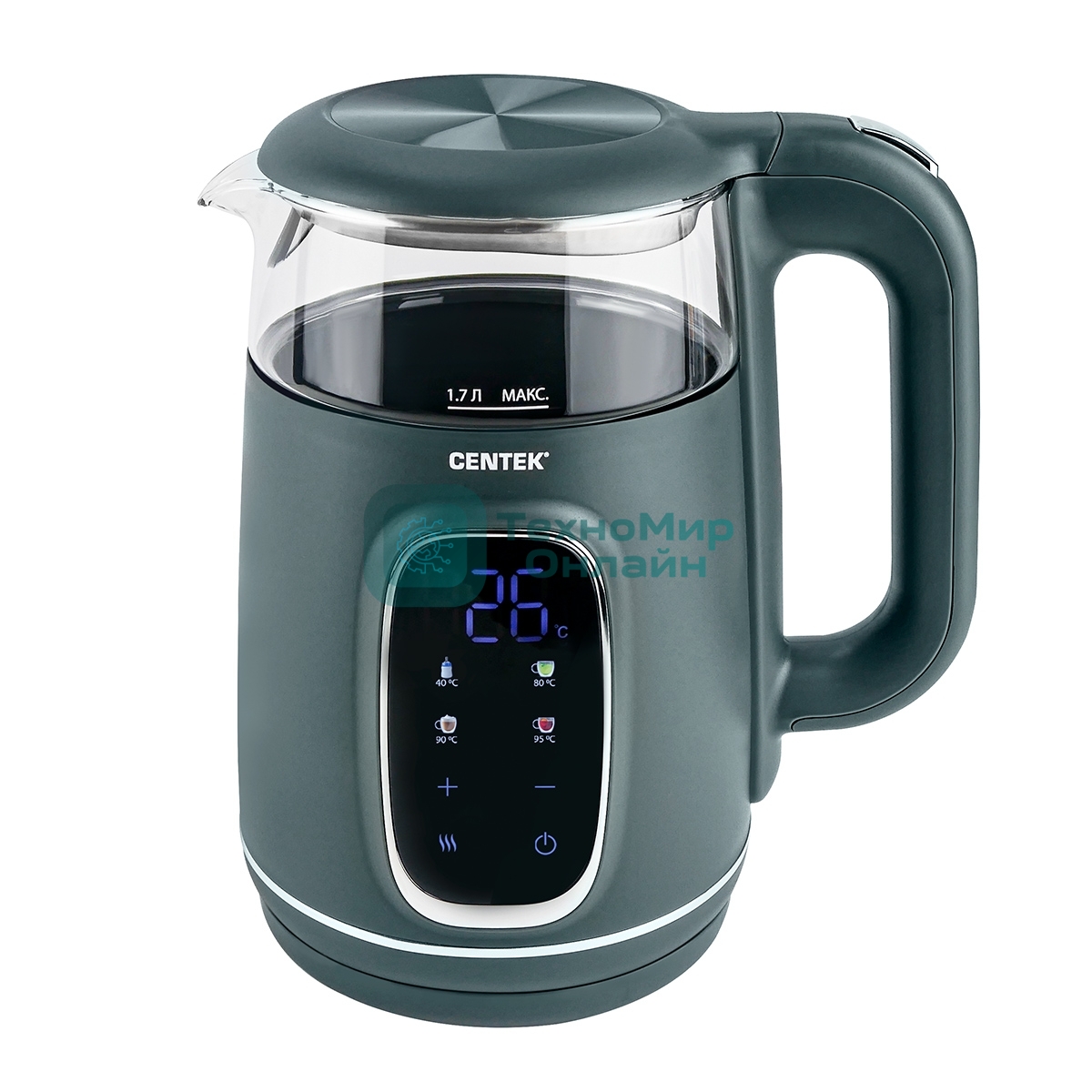 Чайник электрический CENTEK CT-0052 Green