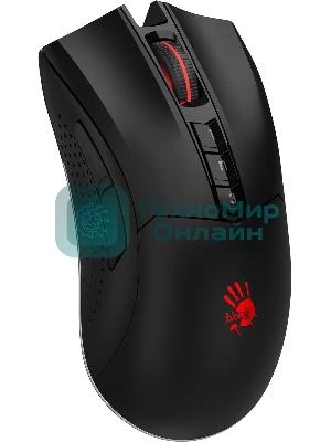 Мышь беспроводная A4Tech Bloody R90 Plus черный, 5000 dpi, радиоканал, USB, кнопки - 8