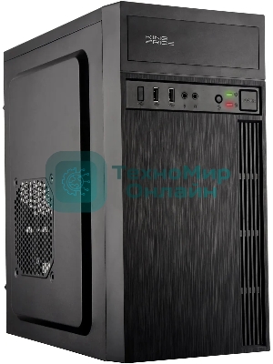 Компьютерный корпус KingPrice KPCC-MN210 черный без БП mATX 1x80мм 2x120мм 2xUSB 2.0 audio