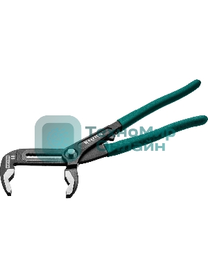 Клещи переставные KRAFTOOL 22353-25 Bulldog Cr-V, max захват 60мм, губки 6мм, 250мм