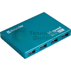 USB-концентраторы Defender Septima Slim, USB 2.0, USB 7 портов, блок питания/USB