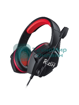 Гарнитура SmartBuy Rush Aspid чёрный-красный, проводная, 3.5 мм