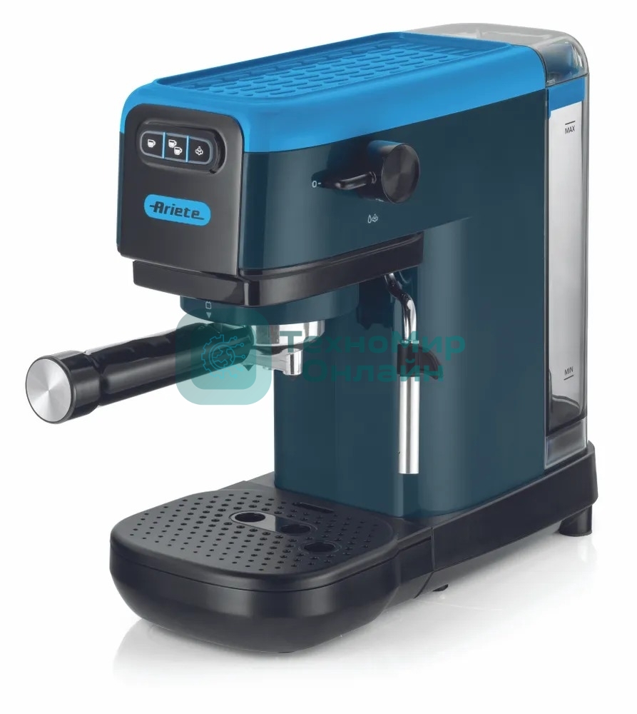 Кофеварка рожковая Ariete 00M139918AR0 маренго/синий, молотый/капсулы, 1,1 л, 1300 Вт, 15 бар