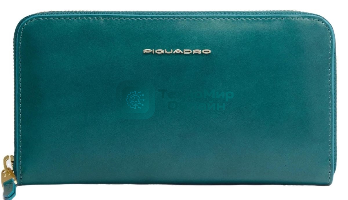 Кошелек женский Piquadro Blue Square PD1515B2R/OT3 синий петроль натур.кожа