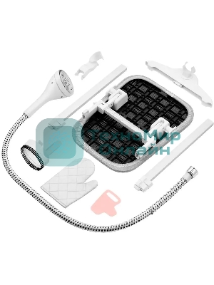 Отпариватель Kitfort КТ-9122 белый/серый, 1800 Вт, 35 г/мин, 2400 мл