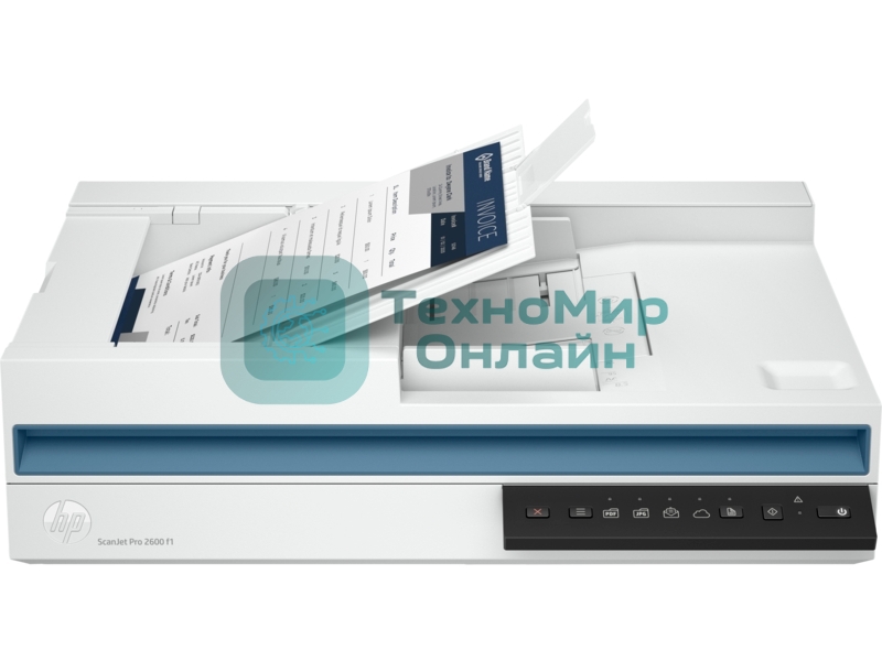 Сканер планшетный HP Scanjet Pro 2600 f1, A4, CIS, 600x600dpi, ДАПД 60 листов, ч/б 25 стр. или 50 изобр. в минуту (300dpi),цв. 25 стр/мин/50 изобр/мин, 48 бит, 24 бит, USB 2.0 (20G05A)