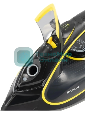 Утюг Hyundai H-SI01560 черный/желтый, 3200 Вт, 35 г/мин, 220 г/мин, 450 мл