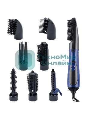 Фен-щётка Atlanta ATH-887 синий, 650 Вт