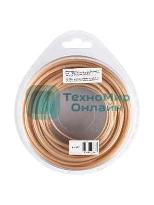 Леска для триммера Denzel армированная алюминием круглая, 3,0мм х 15м, блистер ALUFLEX