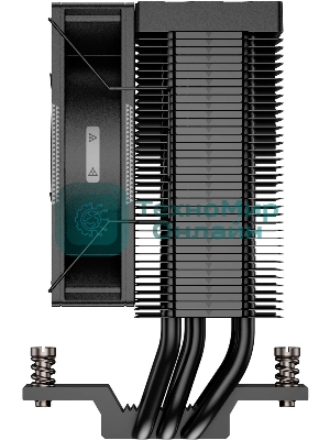 Кулер для процессора PCCooler R300 BK S115X/1200/1700/1851/AM4/AM5 (TDP 150W, 92mm Fan, 3 тепловые трубки 6мм, 800-2200RPM, 18-30dBa)