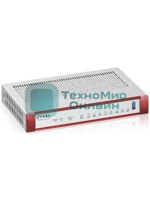 Межсетевой экран Zyxel USG FLEX 100H, 8xRJ-45: 1G (LAN/WAN), 1xUSB3.0 **