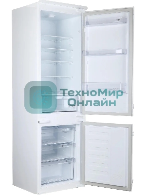 Встраиваемый холодильник Beko BCSA2750 двухкамерный белый