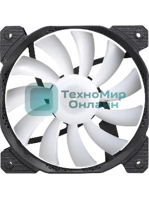 Вентилятор для корпуса Aerocool/Formula Cosmic 12BK FR RGb черный, 120 мм, 1100 об/мин, 22.3 дБ, 4 pin