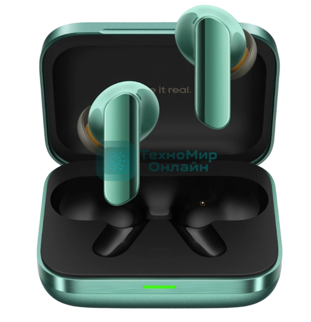 Наушники TWS Realme Buds Air 7 Pro RMA2407 зеленый, внутриканальные, Bluetooth, активное шумоподавление, до 9 ч