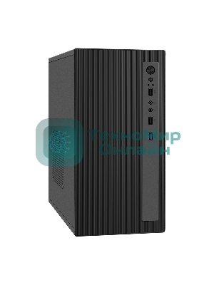 Компьютерный корпус Minitower ExeGate BAA-303MU-UNS400 (mATX, БП UNS400 с вент. 12см, 2*USB+1*USB 3.0, HD Audio, черный)