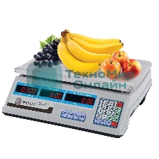 Весы торговые электронные KELLI KL-1524 до 35 кг, LED дисплей, экономрежим, суммирование покупок
