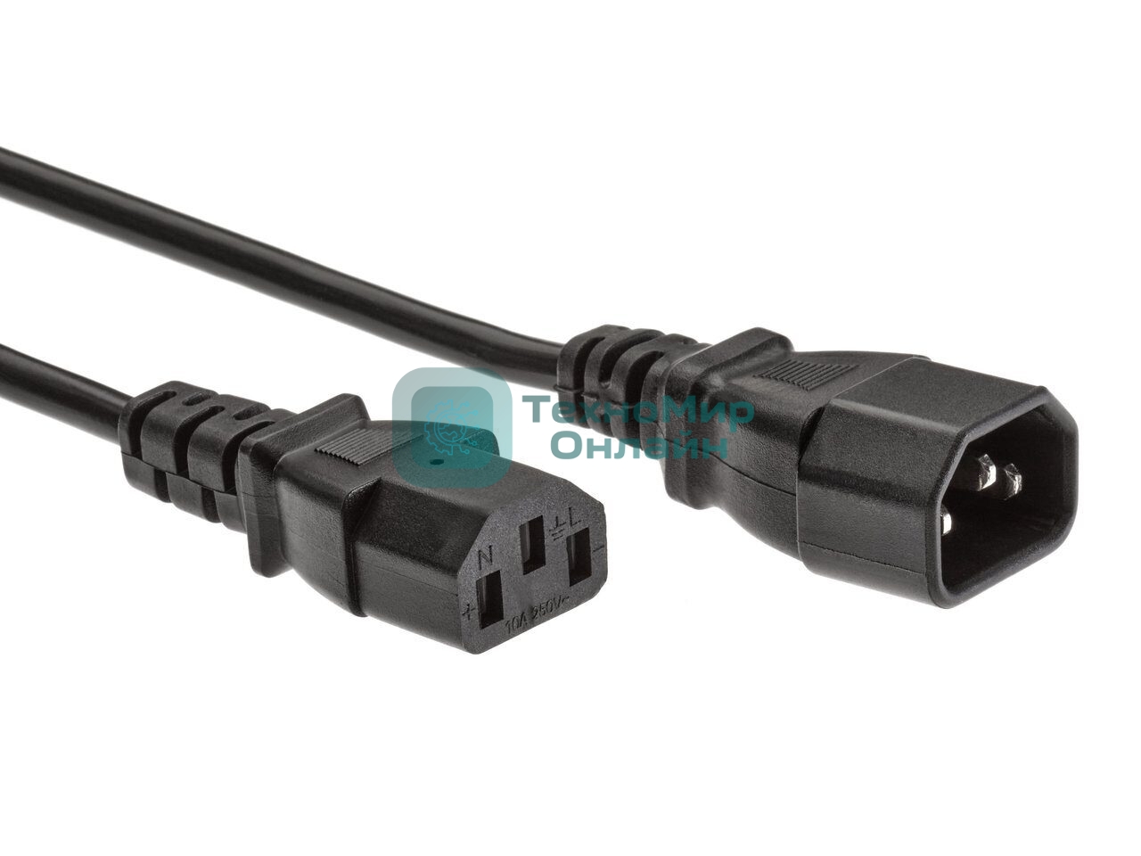 Кабель UPS to устройство 220V (IEC-320-C13/C14) 3м, 3G 0,75мм медь, Telecom