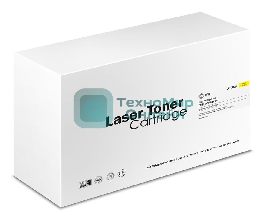Картридж лазерный Cactus CS-TK8800Y желтый (20000 стр.) для Kyocera Ecosys P8060cdn