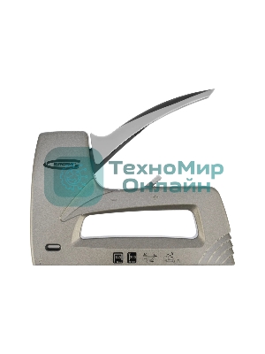 Степлер GROSS 41007 мебельный (Aluminium 140) алюм корпус рег удара тип Скобы 140 300 6-14мм