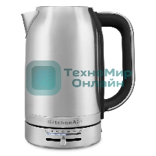 Чайник электрический KitchenAid 5KEK1701ESX стальной, 1.7 л, 2400 Вт