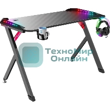 Стол игровой Defender PLATINUM RGb черный