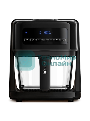 Аэрогриль BQ GR2005 черный, 1400 Вт, 3 л, сенсор, 8 программ