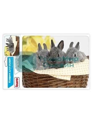 Коврик для мыши Buro BU-M40092 рисунок/кролики