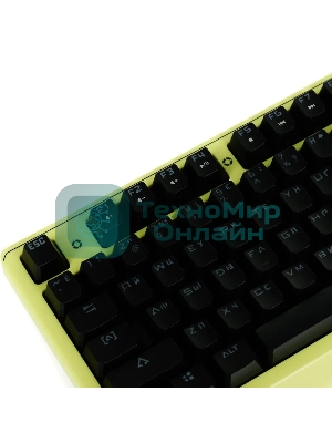 Клавиатура проводная A4Tech Bloody B810RC Punk USB желтый/черный